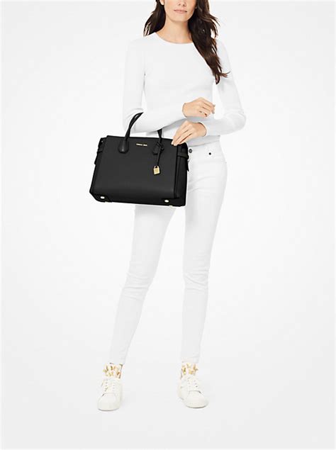 michael kors mercer armband|Mercer Large Pebbled Leather Belted Satchel .